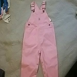 Adorable Carhartt baby girl pink overalls!